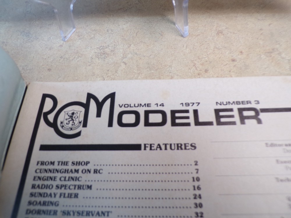 R/C Modeler March 1977 RC Modeler Plans Ads