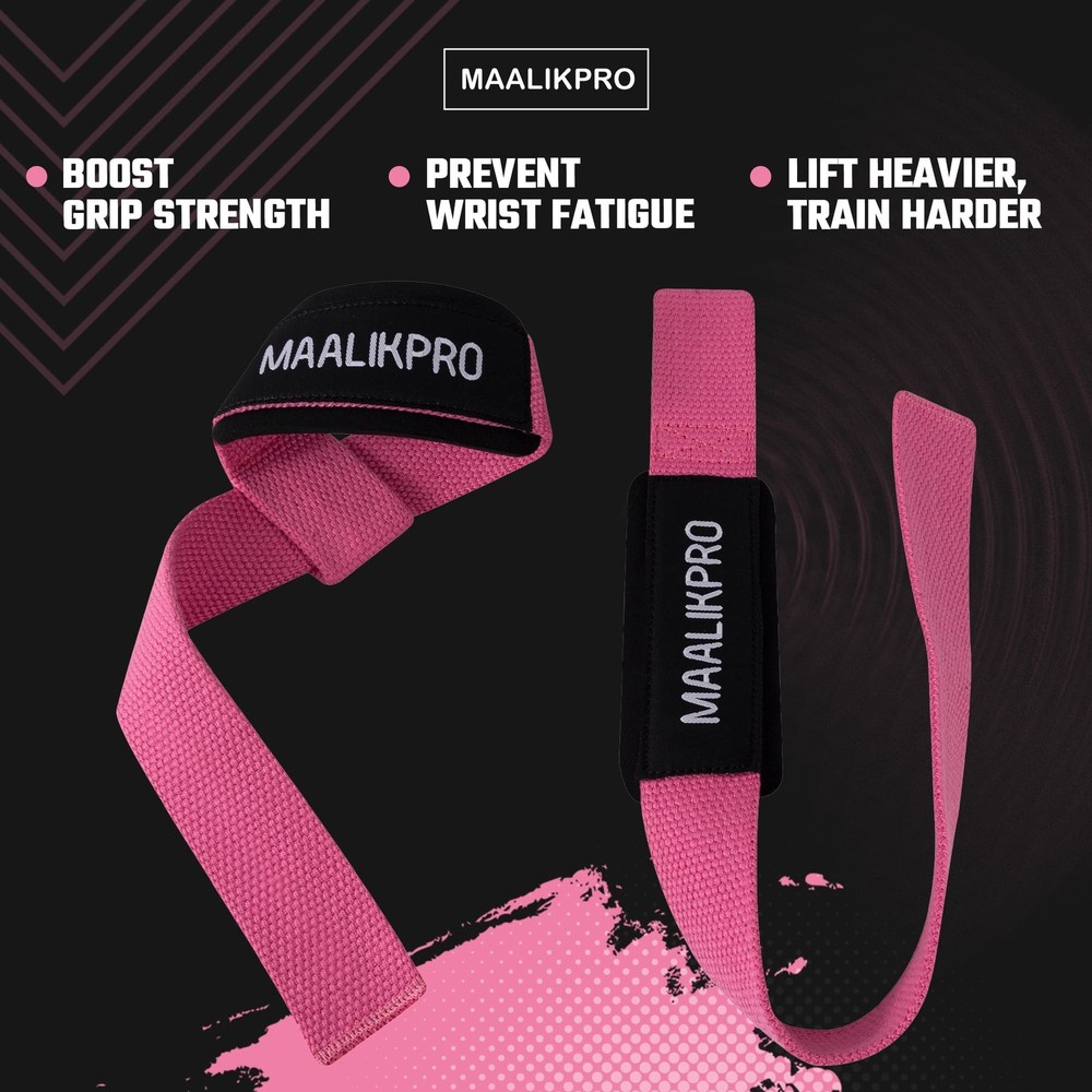 Weight Lifting Straps | Wrist Lifting Strap Light Pink