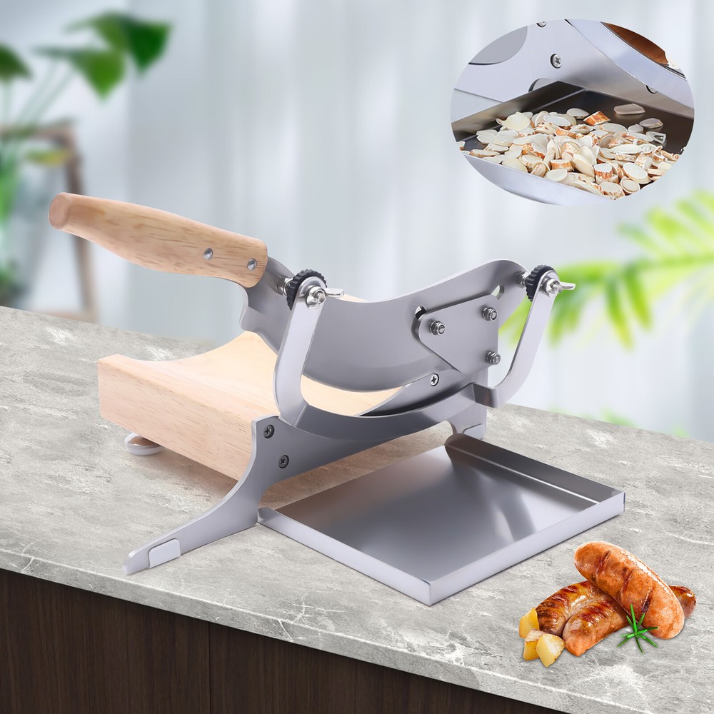 Biltong Cutter Beef Jerky Slicer Herb Ginseng Slicer Solid Rubber Wood Handle