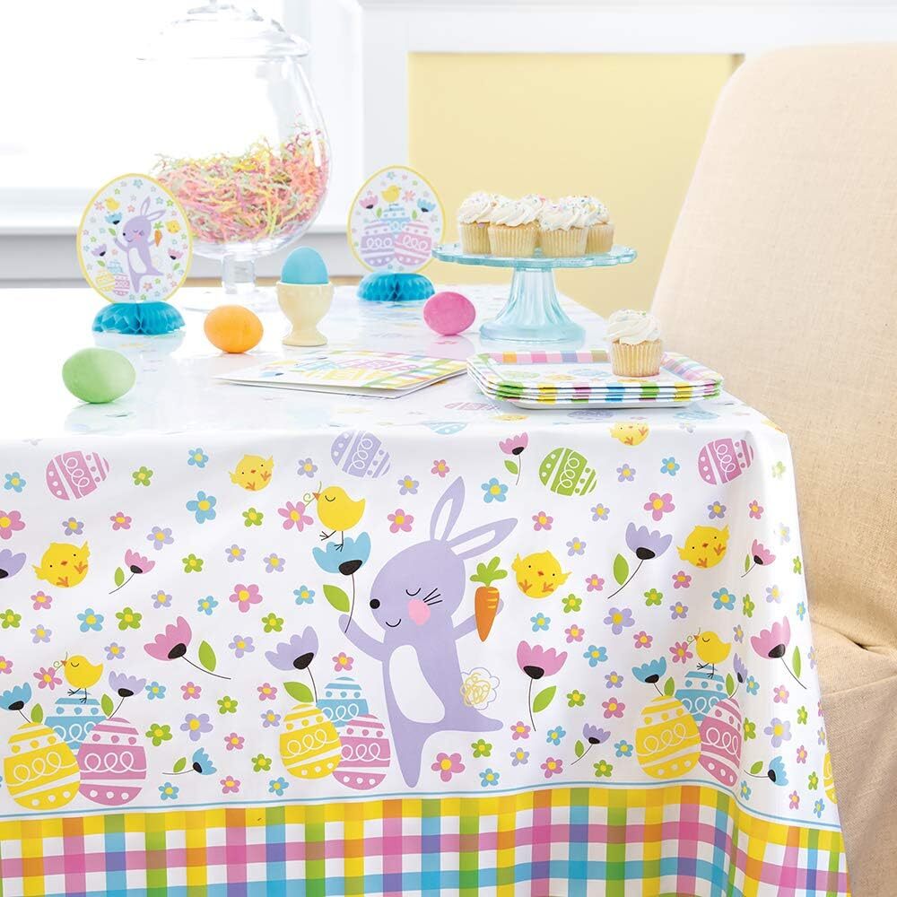Easter Colourful Plaid Party Supplies and Tableware
