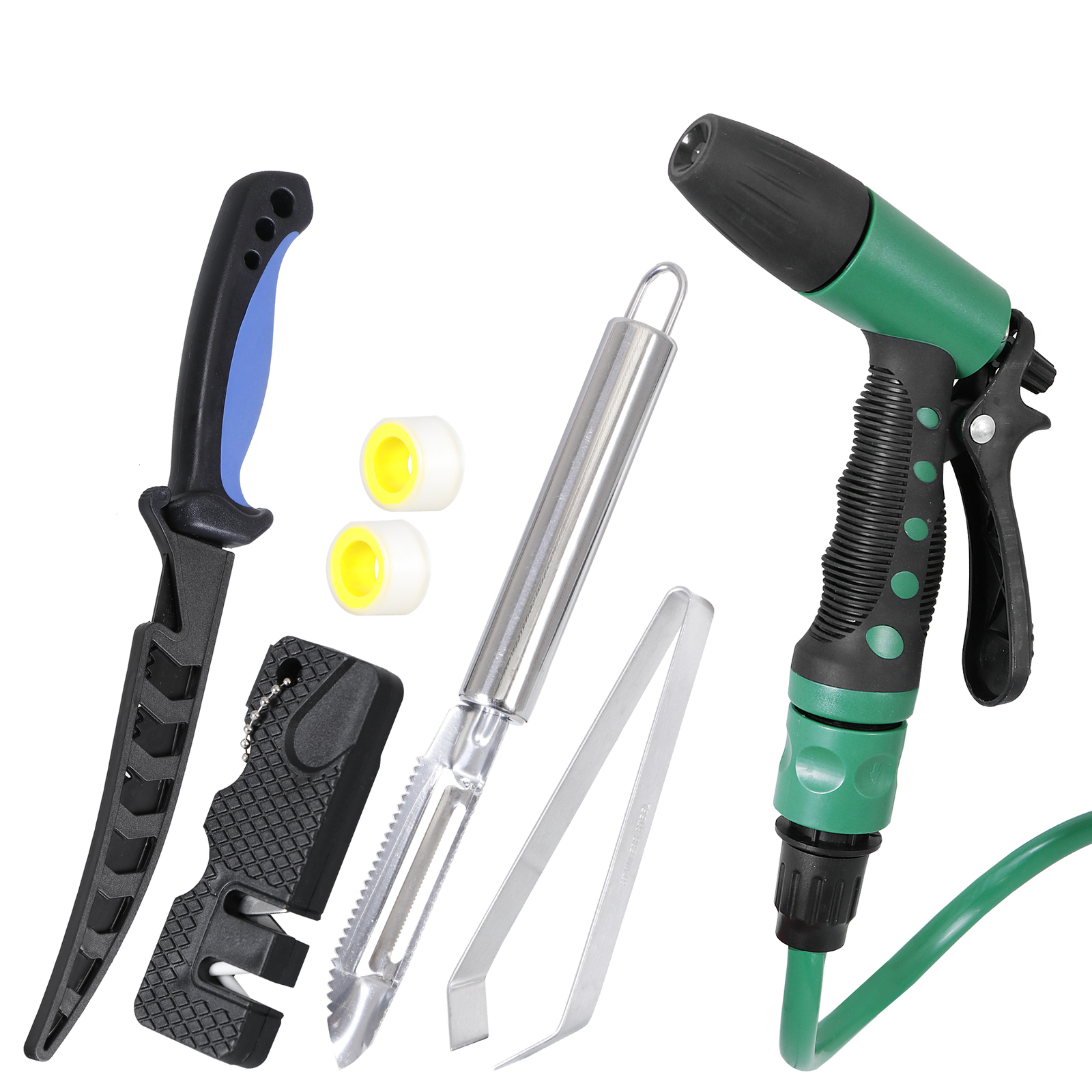 Fish Cleaning Table with Sink 42.6" Width Portable Folding Camping Table Patio