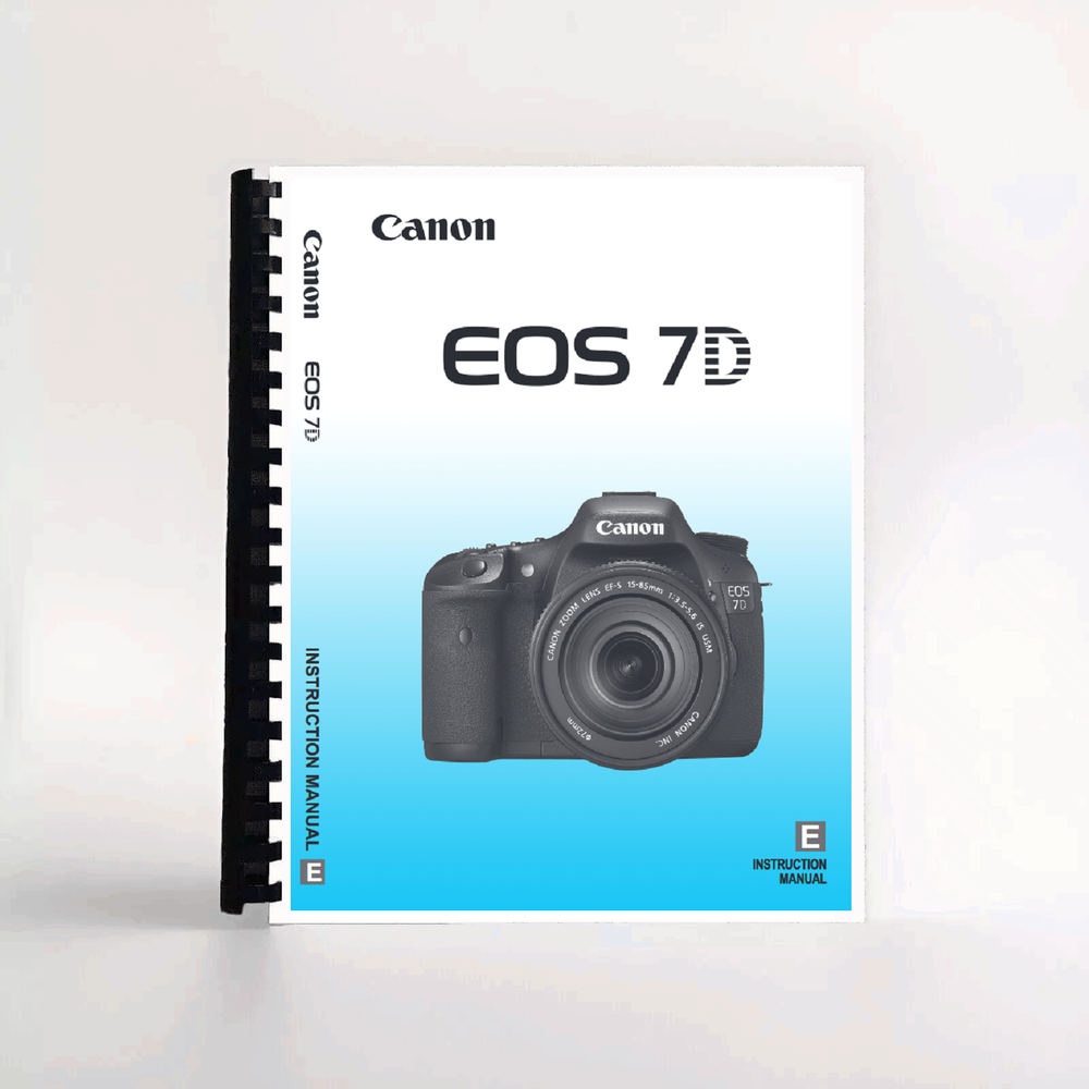 Instruction Manual for Canon EOS 7D