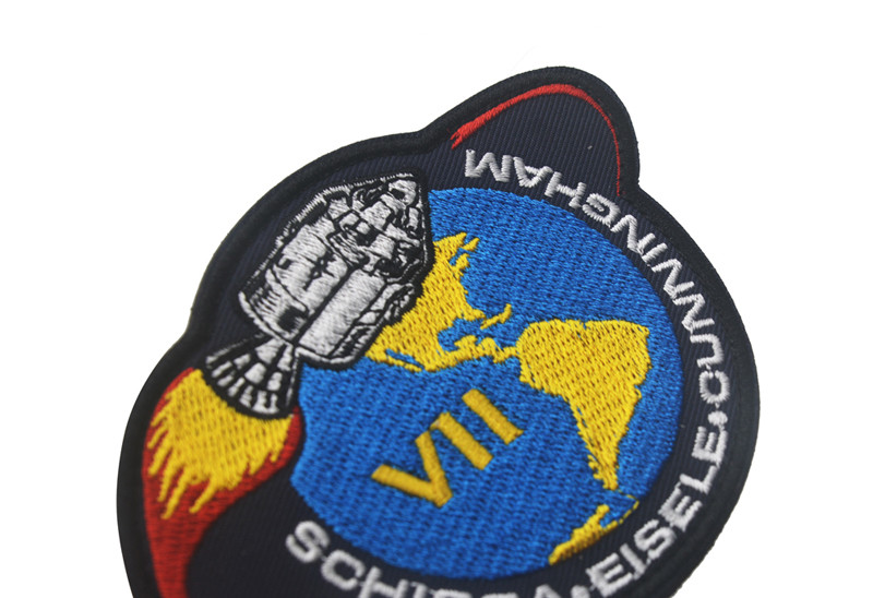 Apollo 7 VII – NASA Space Program Shiled Hook Patch Embroidered Badge Blue