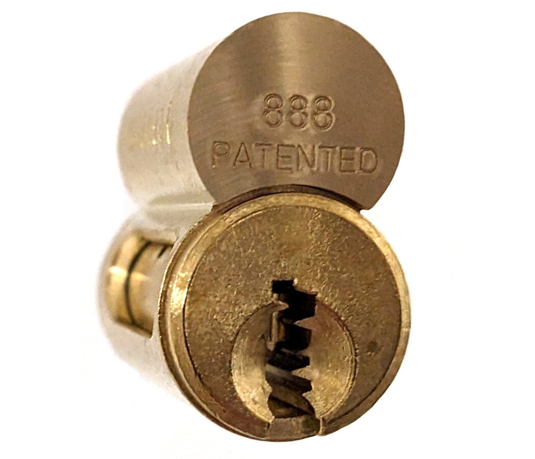 ABUS 888 S2 Cylinder for 83 Series Padlocks Brass- Zero Bitted