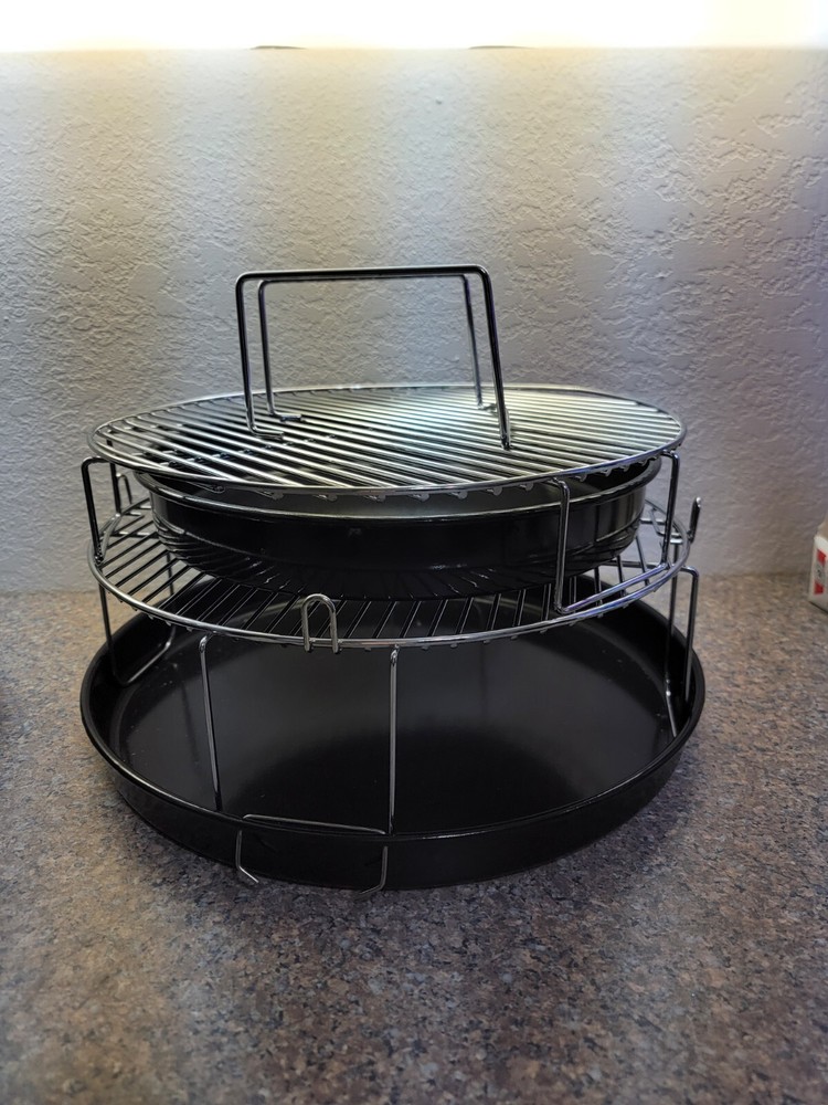 Nuwave Pro Double Stack Grill Rack & Pan Infrared Oven Replacement 20301-20304