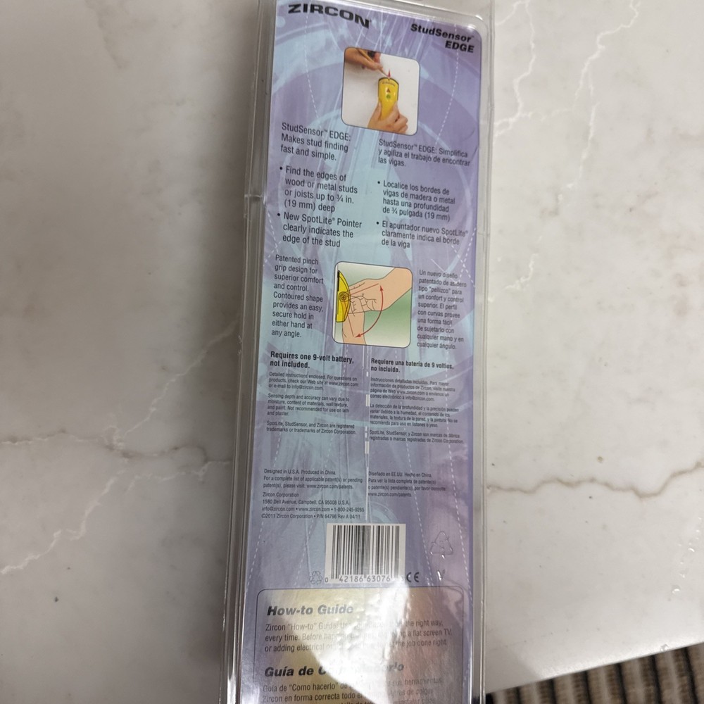 Zircon StudSensor L20 Stud Finder to Locate Stud Edges