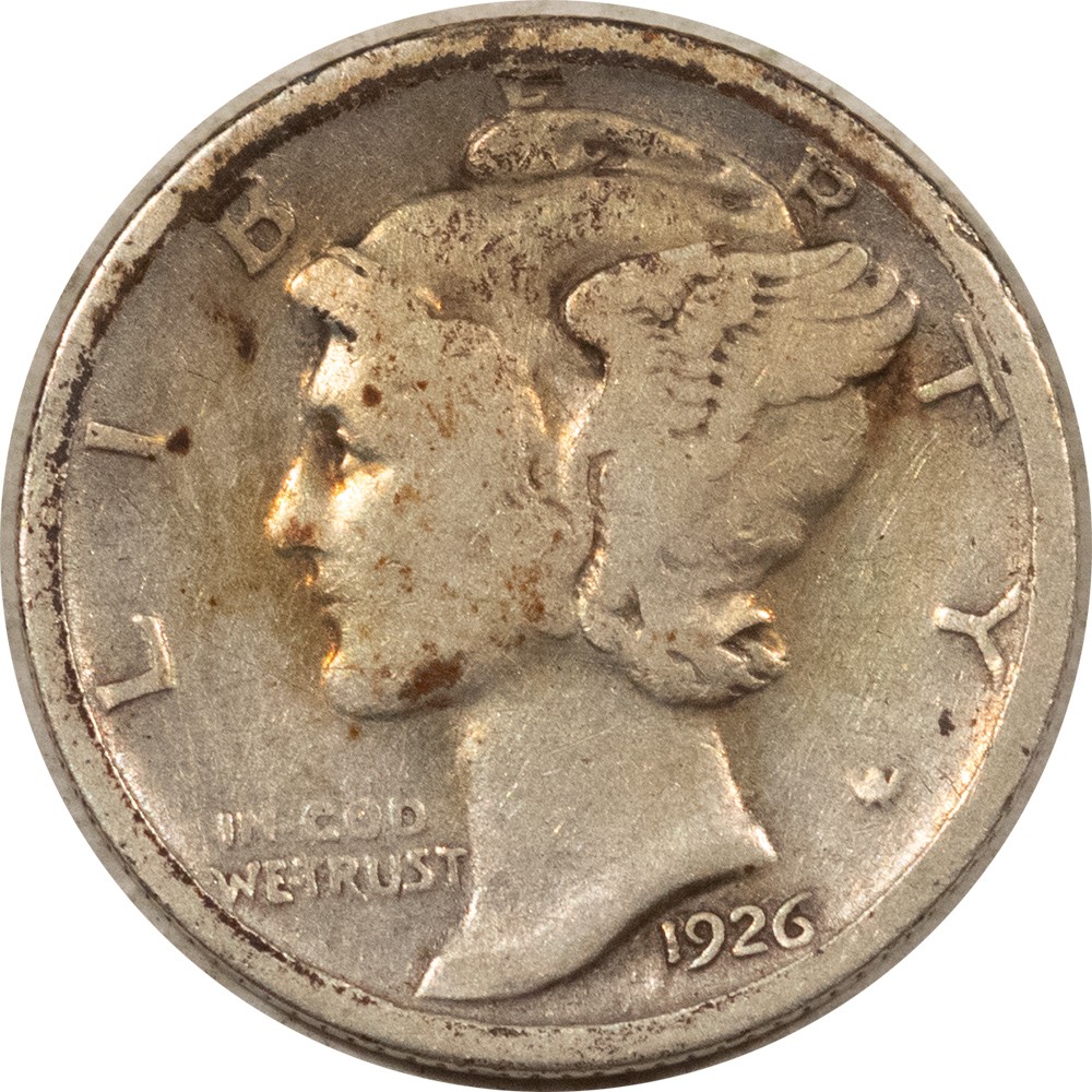 1926-S MERCURY DIME - PLEASING CIRCULATED EXAMPLE!