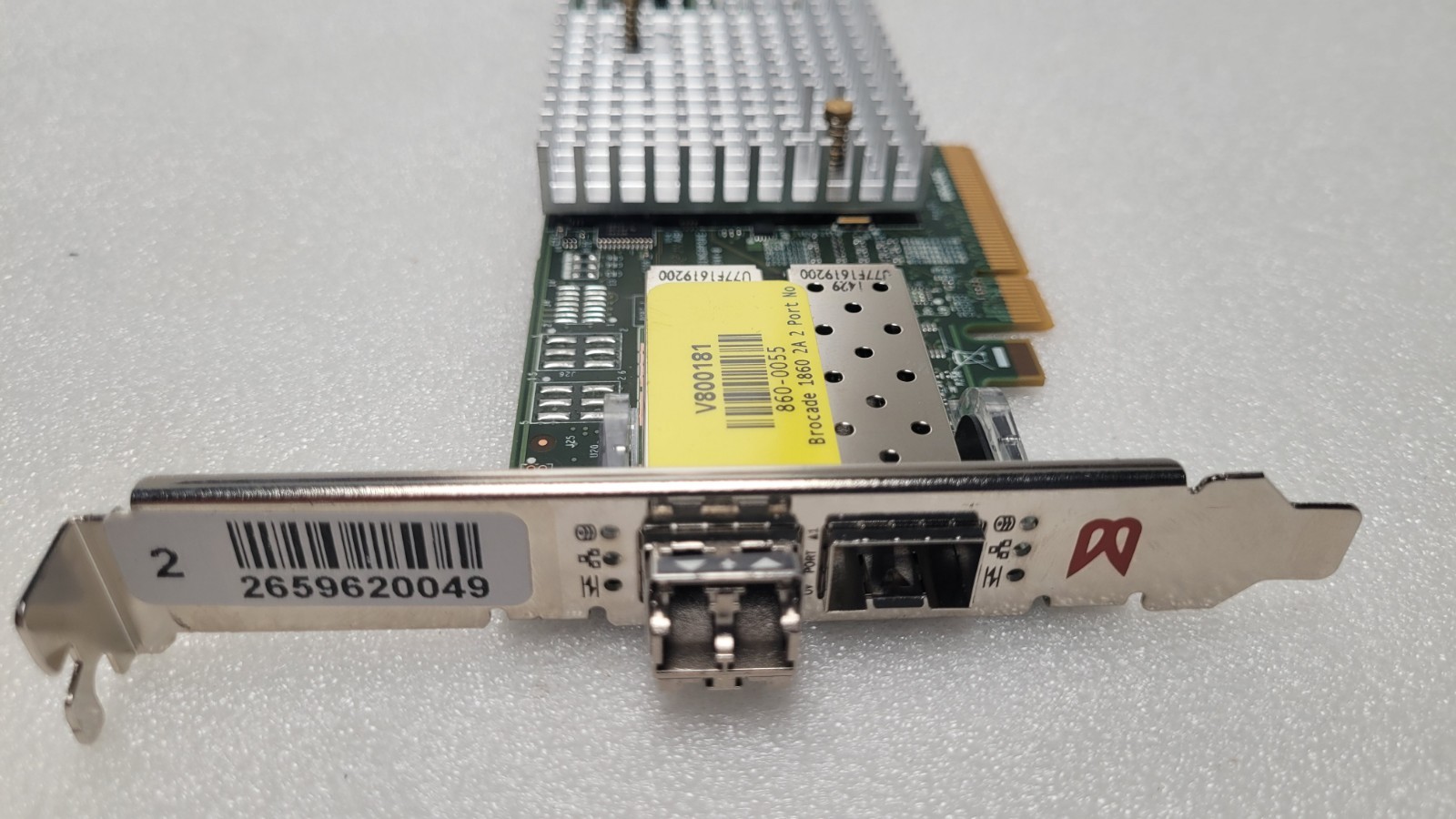 Brocade 1860 Dual Port 16GB HBA RS-1860-2A01 Full Height Bracket 8G SFP 860-0055