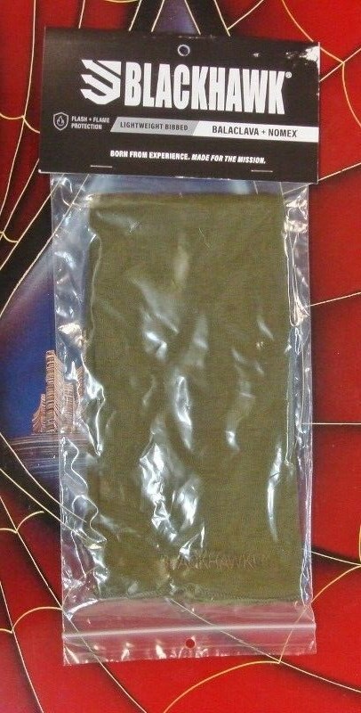 Blackhawk Balaclava + Nomex  OD Green  Lightweight  Flame & Flash Protection