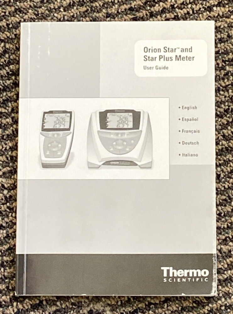 Thermo Scientific Orion Star Meter - User Guide Manual