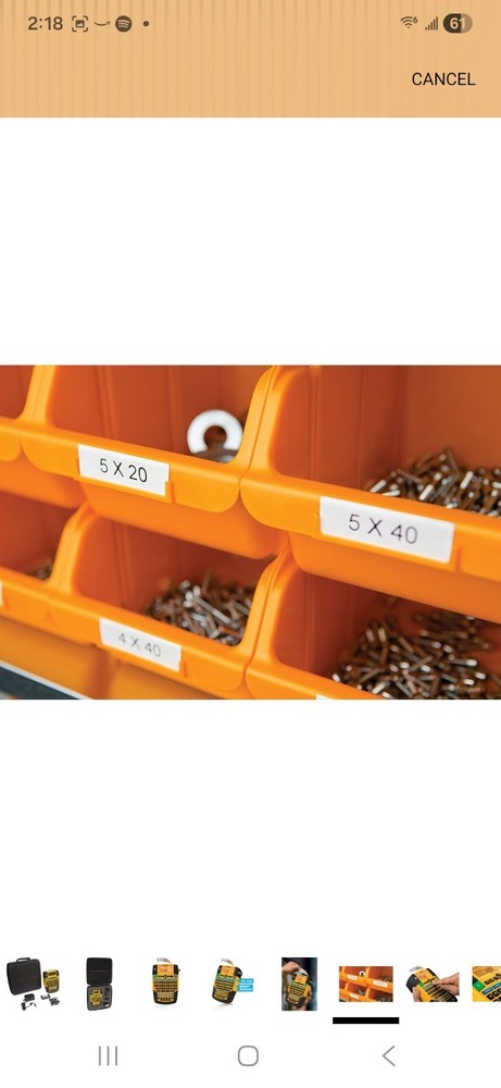Dymo Rhino 4200 Case Kit All-purpose Labeling Tool 19MM 3/4" Bundle