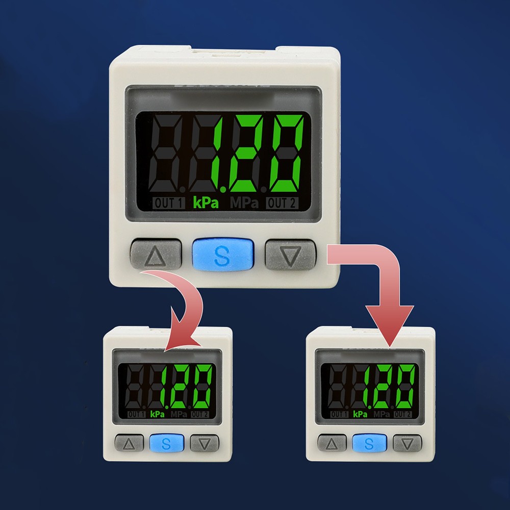 Easy to set Digital Pressure Switch Pneumatic Vacuum Digital Controller Switch