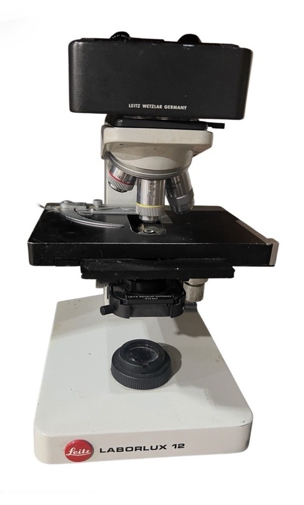 Leitz Laborlux 12 Binocular Microscope Wetzlar Germany Vintage Lab Optical