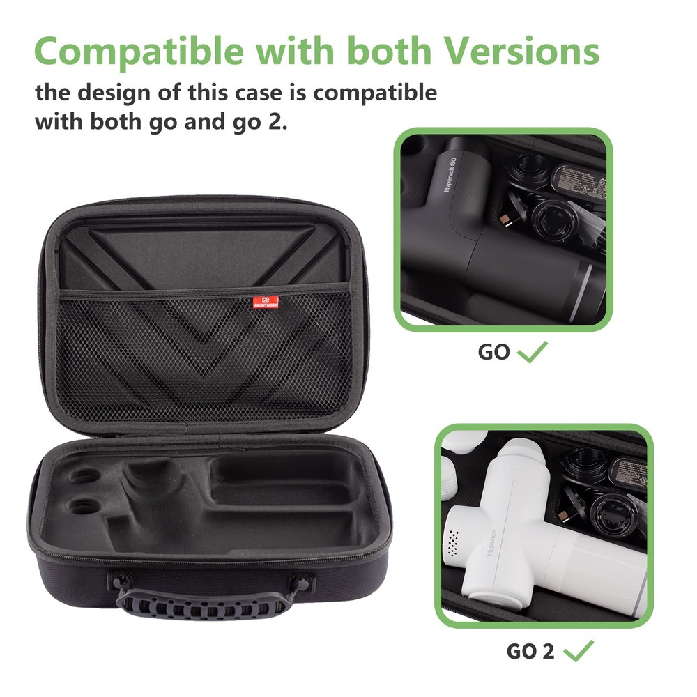 Case for Hypervolt GO 2/Hypervolt GO, Waterproof Shock Resistant Carrying Cas...