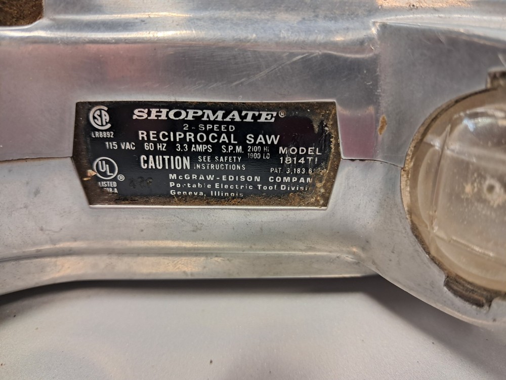 Shopmate Reciprocating Saw Model#1814TI
