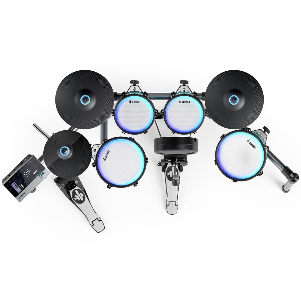 Donner BackBeat Electronic Drum Kit with Touchscreen Customize Drum Pad Colors