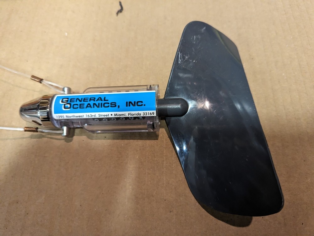 General Oceanics Flowmeter, Digital, Mech Low Velocity Rotor