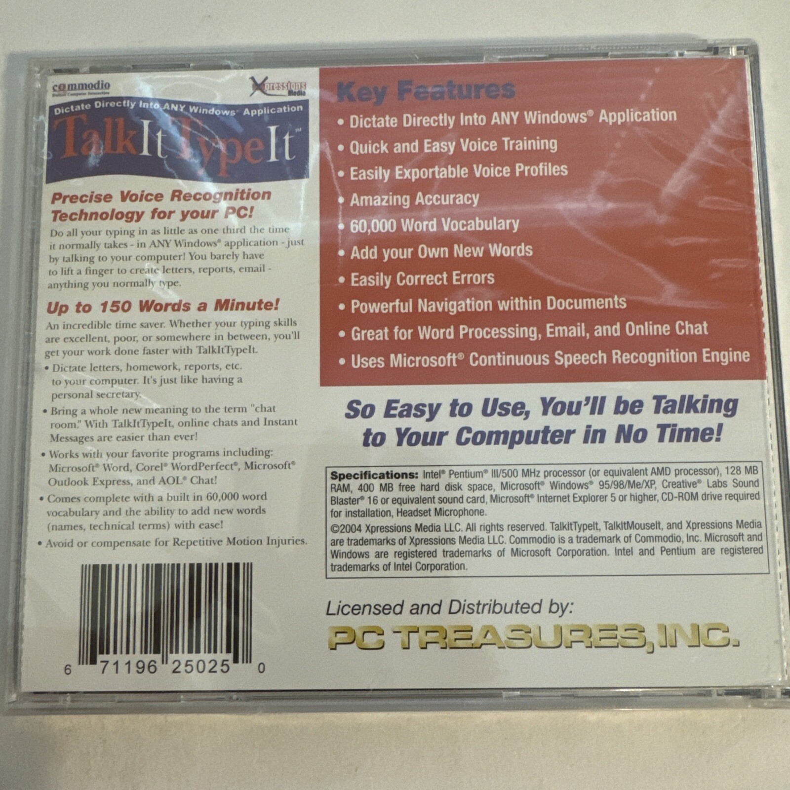 Pc Treasures TalkItTypeIt