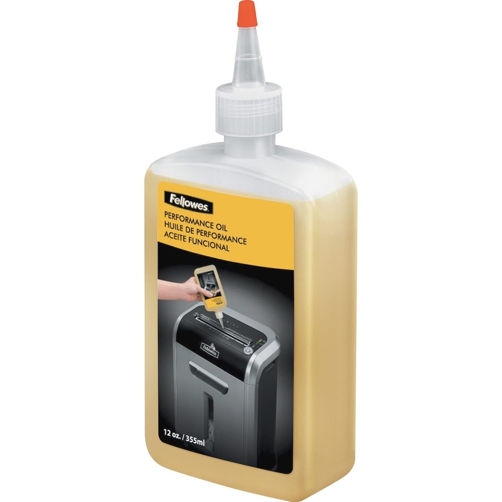 Fellowes Powershred Performance Shredder Oil, 12 Oz. Extended Nozzle Bottle