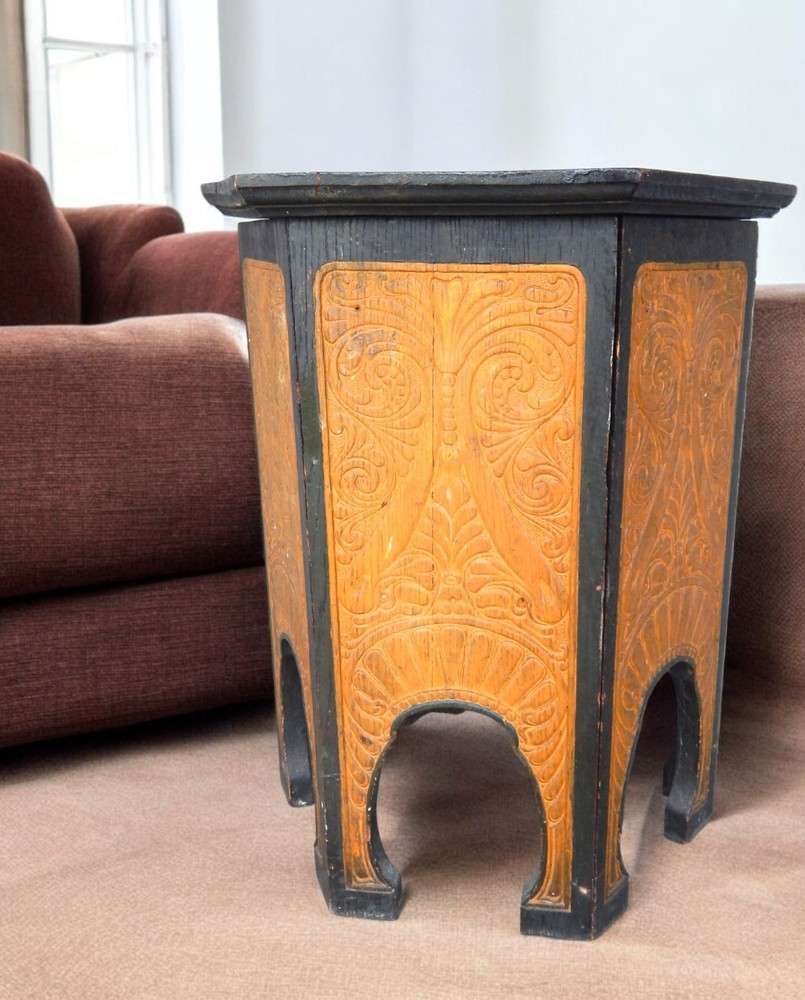 Antique Octagonal North African Side / Stand Table