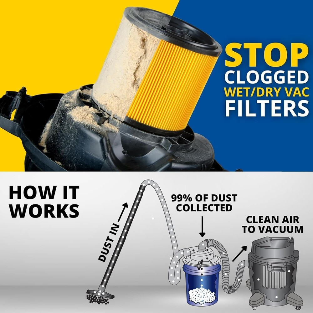 Dust Deputy Low-Pro Plus Cyclone Dust Separator – Engineered High Flow Wet/Dr...