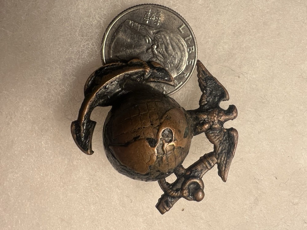 Pattern 1920 Service Enlisted Cap EGA Emblem USMC.