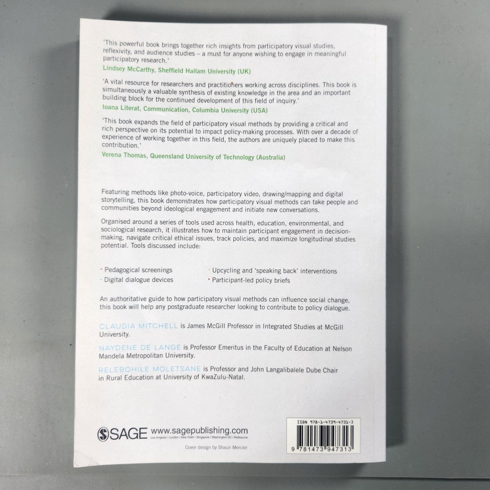 Participatory Visual Methodologies: Social Change, Community and Policy