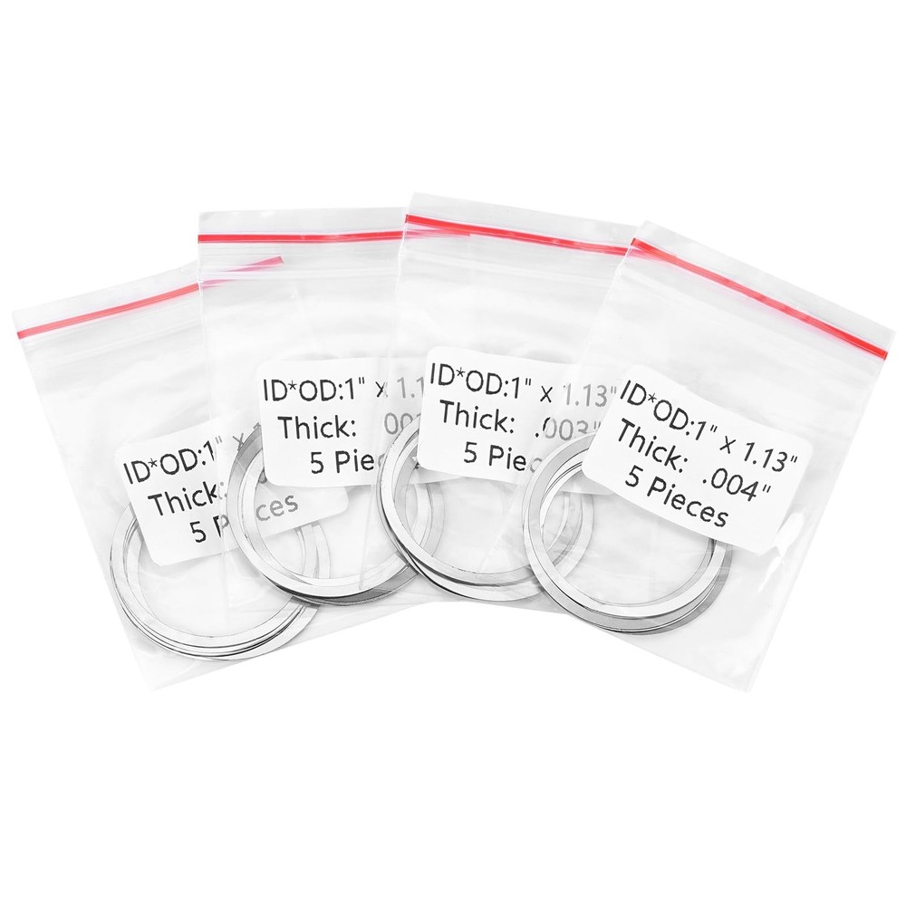 Silver Barrel Nut Shim Kit with Free Float Spacers for Handguard Adjustment