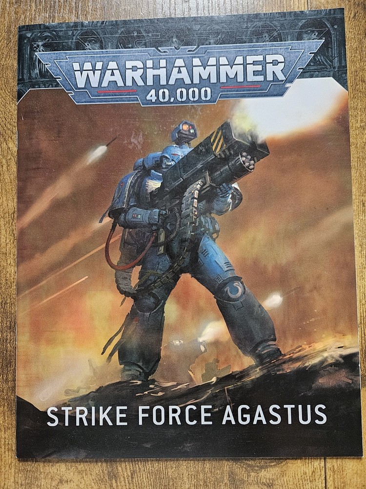 Command Manual & Strike Force Agastus Rulebooks Data Cards Warhammer 40K 9th Ed.