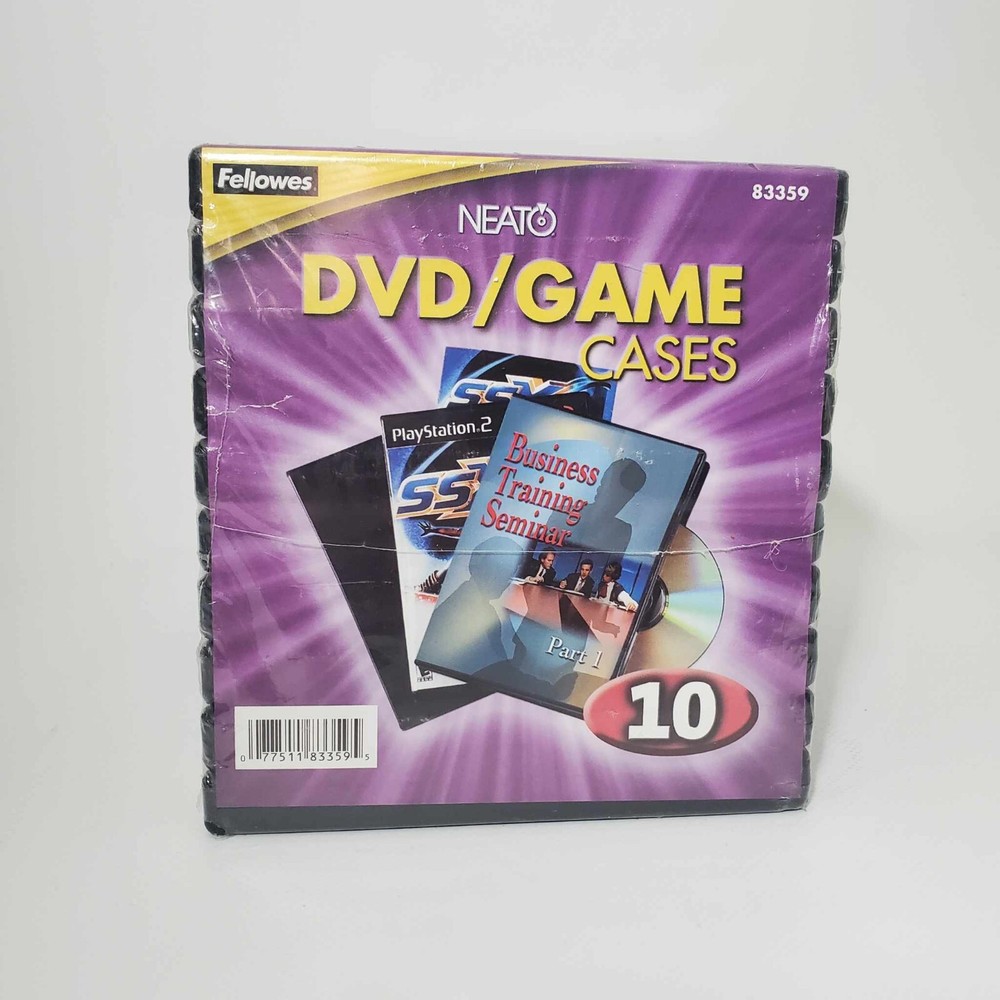 NEATO DVD/Game Cases Clear Front And Back Display Inserts 10 pack -NEW