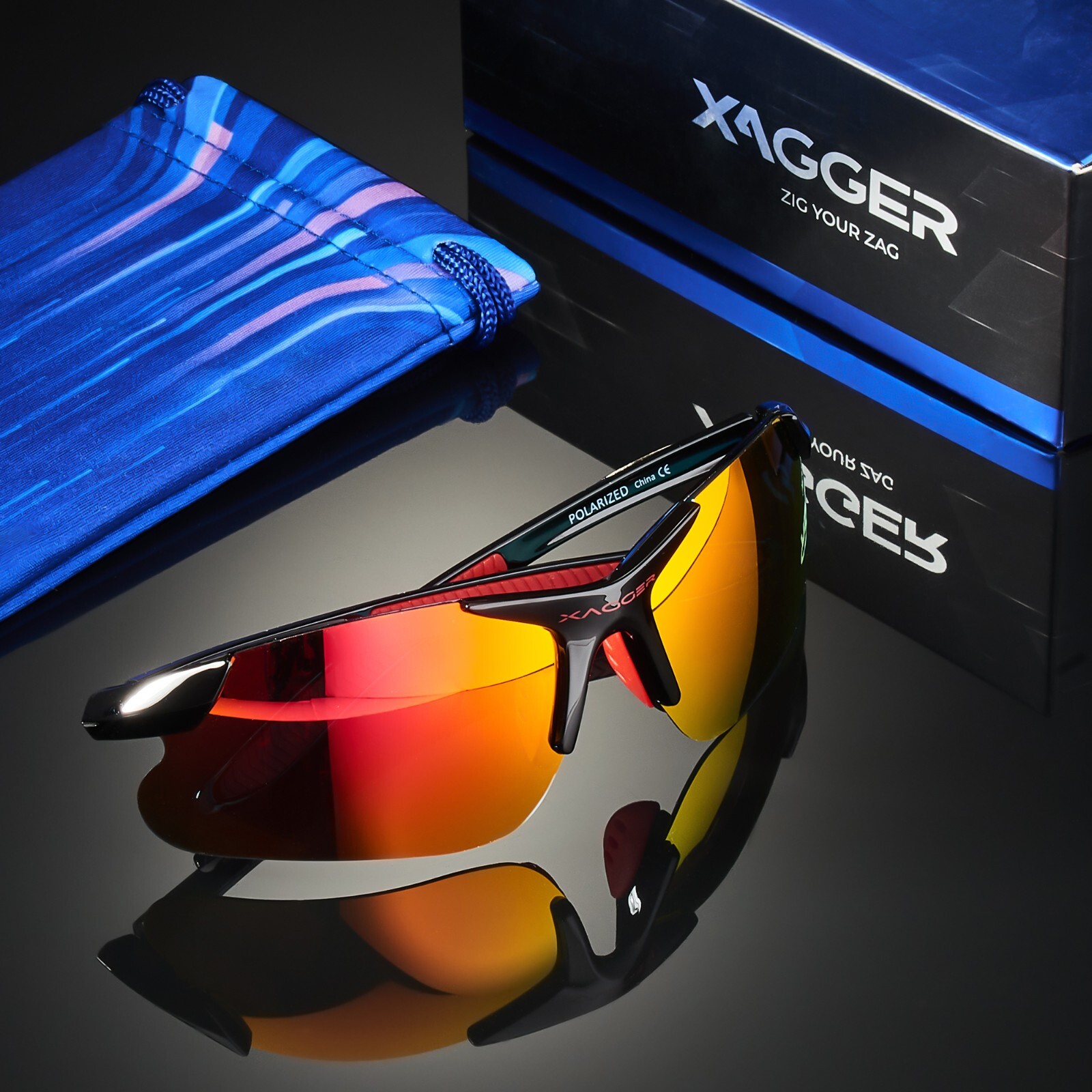 Xagger Kids Youth Polarized Sports Sunglasses for Boys Girls Baseball Softball