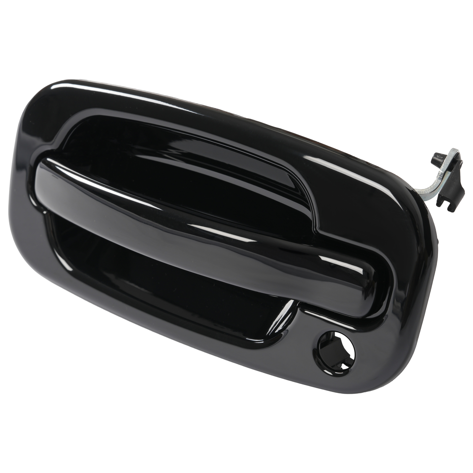 Door Handle Set For Chevy Silverado 1500 1999-2006 Smooth Black Front Outer 2PCS