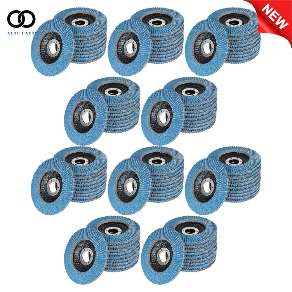 100Pack 4.5"×7/8'' 40 Grit T29 Premium Zirconia Flap Disc Wheel Sanding Grinding