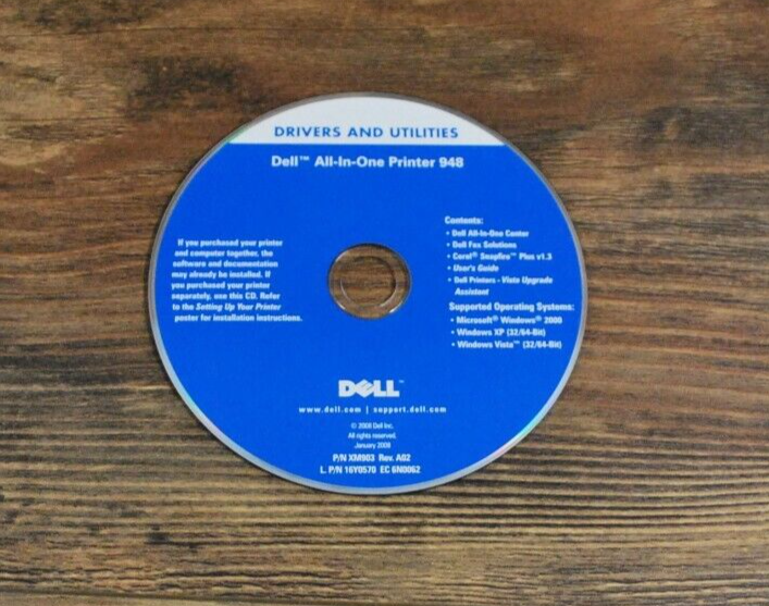 Dell All in One Printer 948 Drivers and Utilities CD Windows