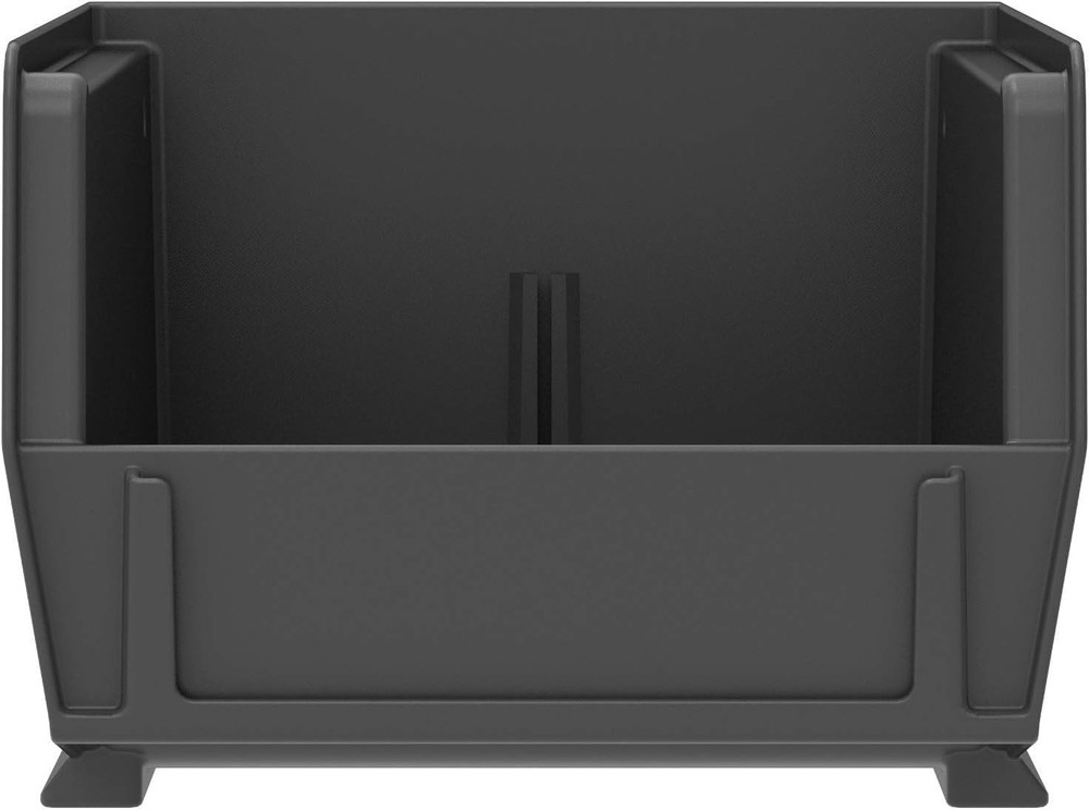 Akro-Mils 30220 Black Plastic Storage Boxes Hanging Stackable Containers 24-Pack