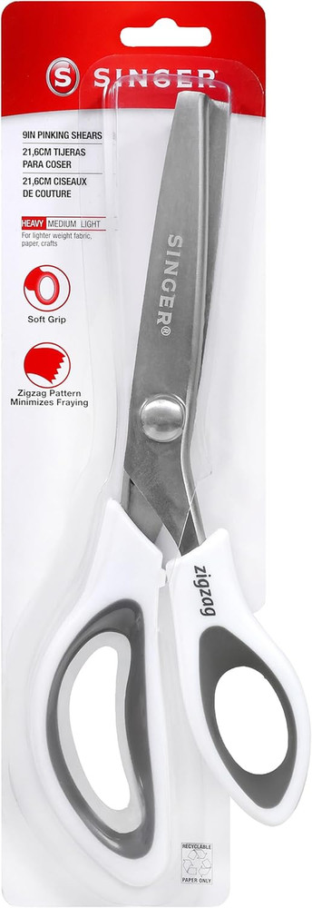 9" Pinking Shears - Zig Zag Scissors for Fabric