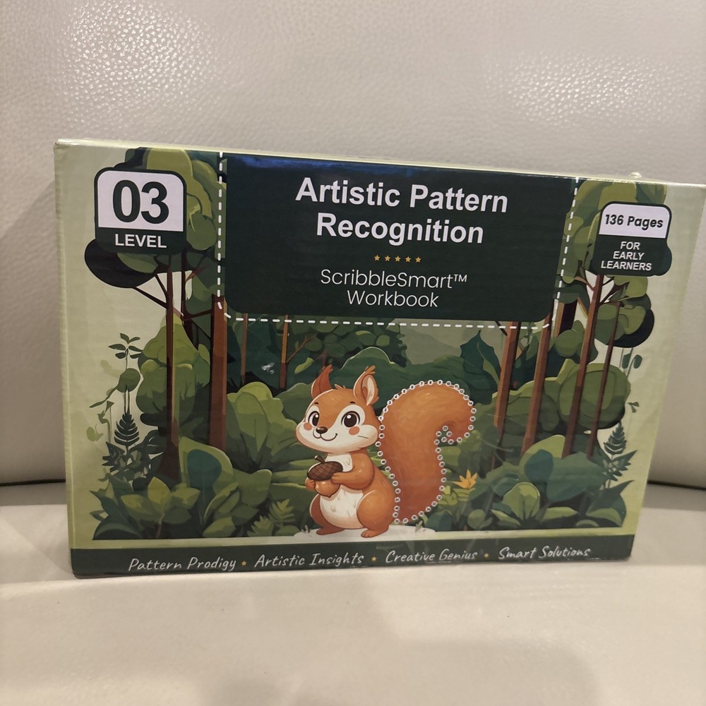Little Curious Minds ScribbleSmart Workbook Level 3 Artistic Pattern Recognition