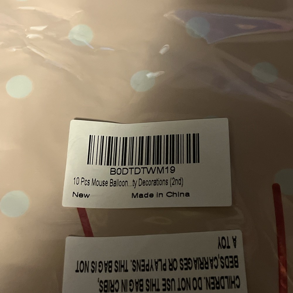 10 Pcs Mouse Ballon