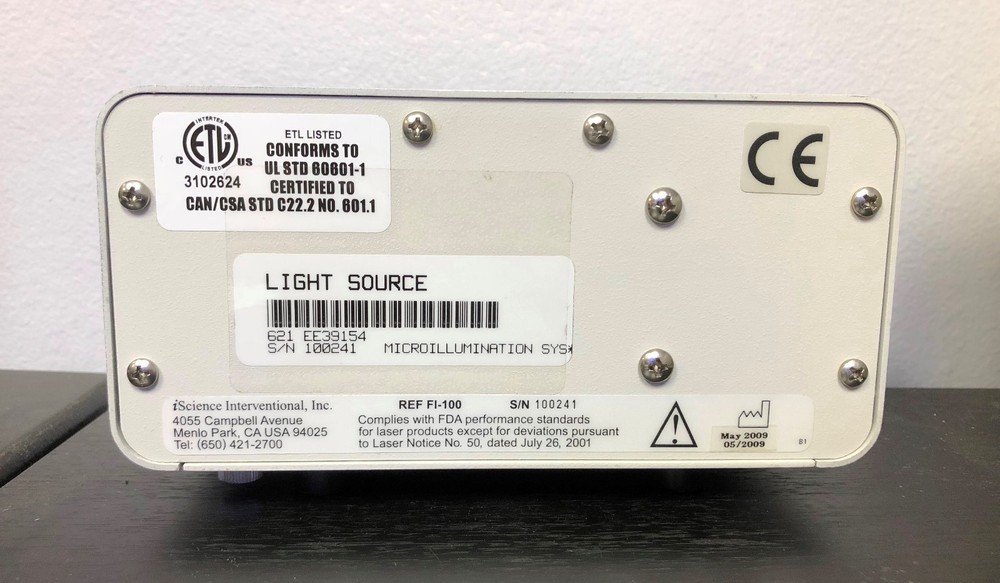 iScience iLumin FI-100 Fiberoptic Illuminator Microillumination Light Source