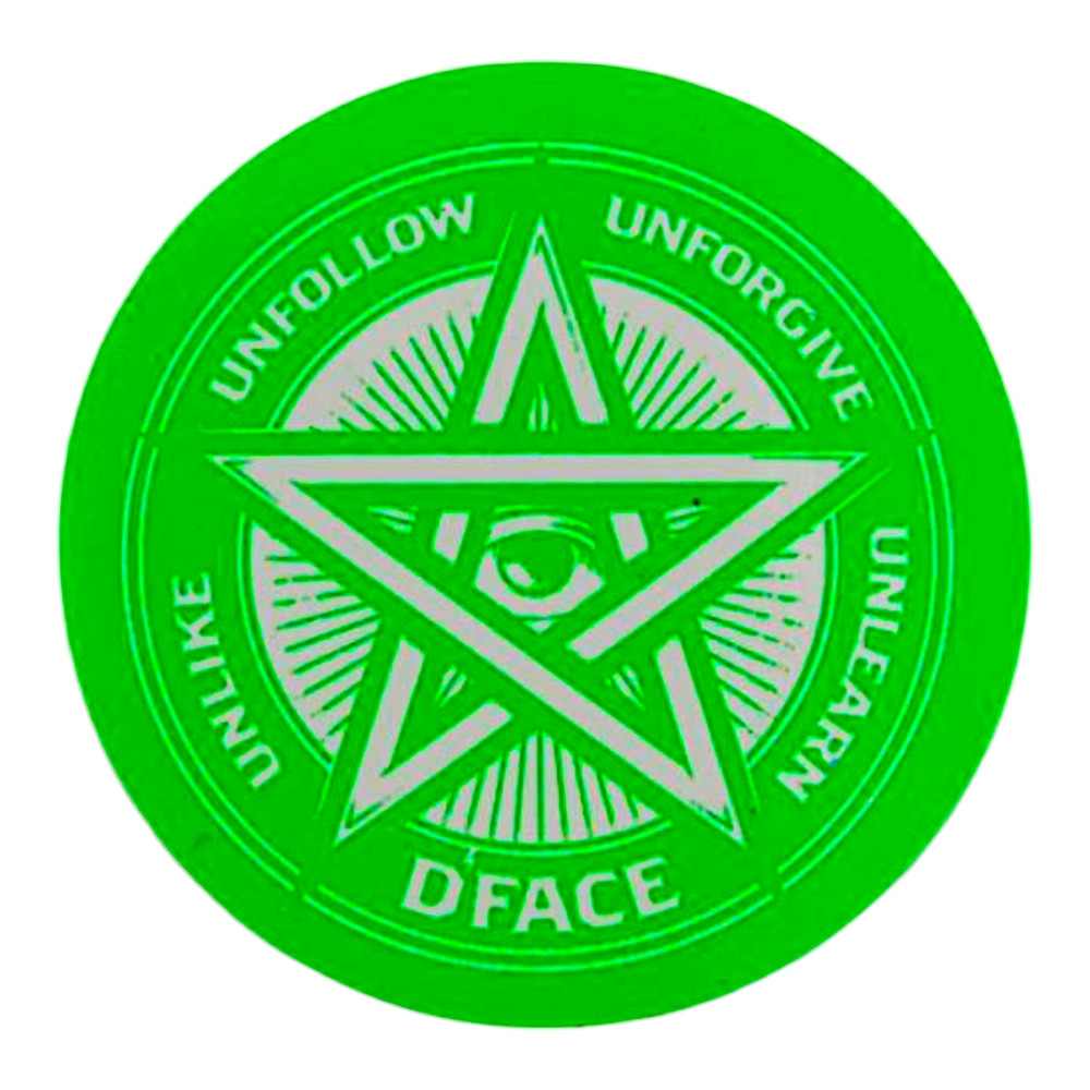 D*Face Pentagram Sticker