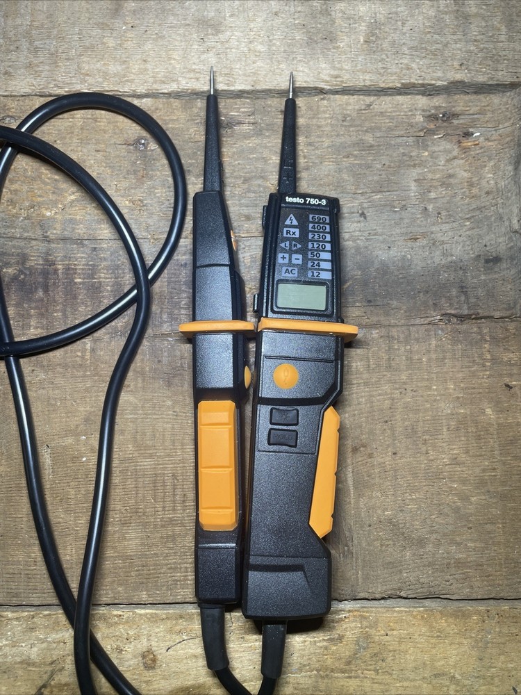 Testo 750-3 Digital Voltage Tester W/ Continuity Phase + Sequence with GFCI Test