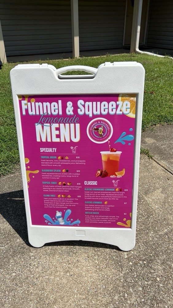 A-Frame Sidewalk Signs – Custom Printed, Your Design, Both Sides