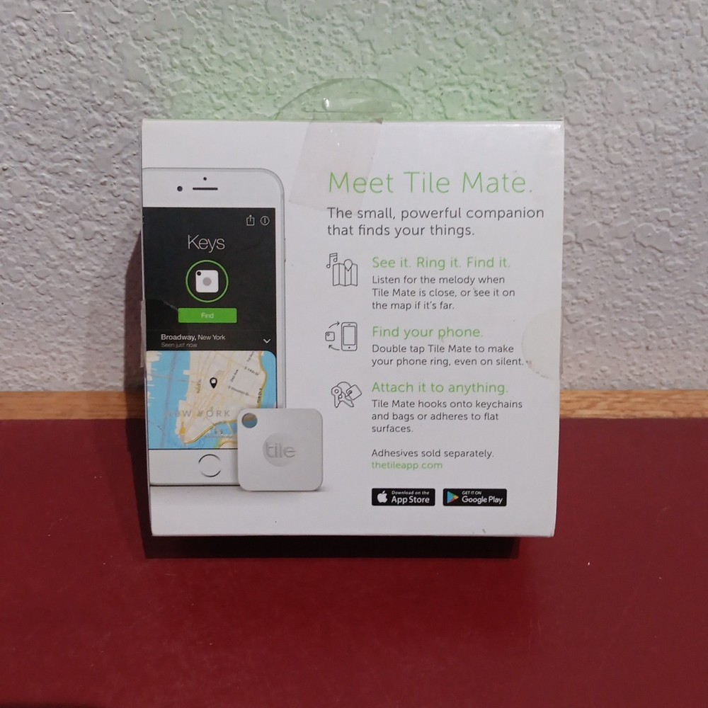 Tile Mate Bluetooth Smart Key/Wallet/Cellphone Item Tracker Finder 4 Pack White