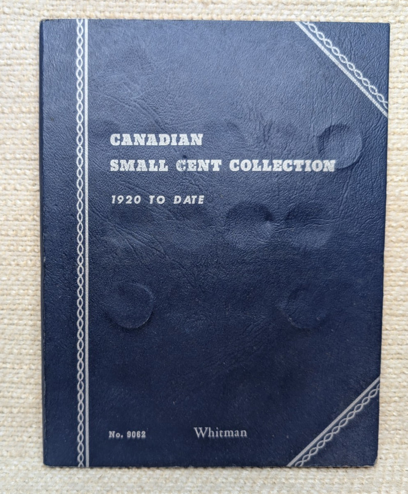 Partial Set Canada Small Cents 40 Coins Whitman Folder 260357
