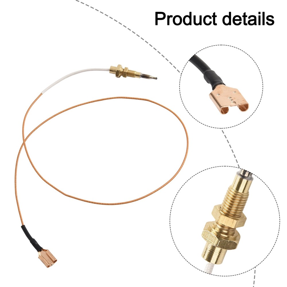 1pcs Fireplace Thermocouple Replacement Kit Spiral Heater Temperature Sensor