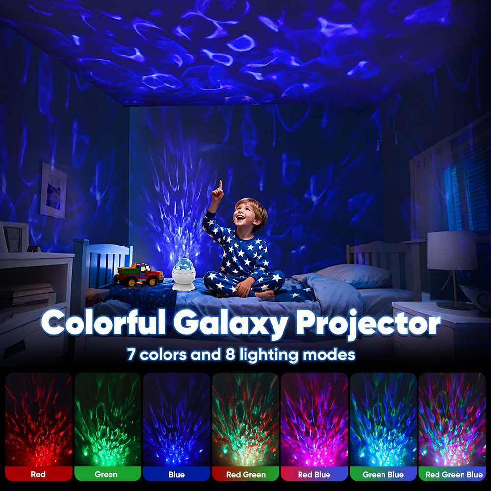 Galaxy Projector for Bedroom, Nebula Galaxy Night Light Projector with Timer and