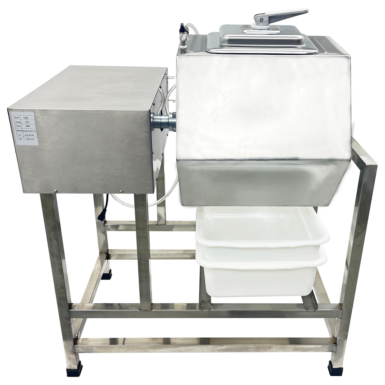 90L Vacuum Meat Vegetable Tumbler Marinator Hexagonal Barrel Pickling Machine