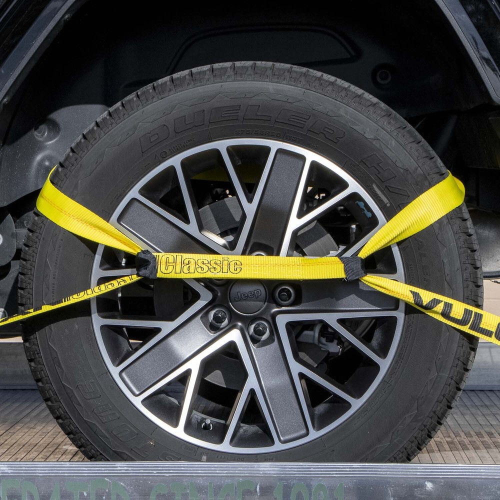 VULCAN 8-Point Roll Back Vehicle Tie Down Kit - Chain Tails On Both Ends, 4 Pack