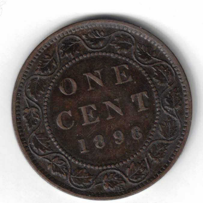1898-H CANADA LARGE 1 ONE CENT