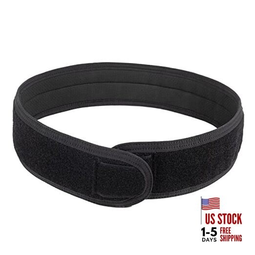 Tactical Anti-slip Pad Inner Belt with Loop System - Compatible Medium Black